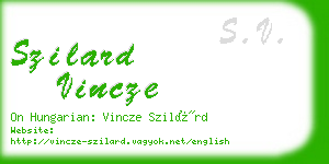 szilard vincze business card